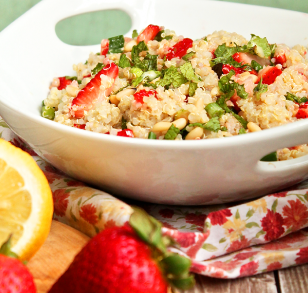 Salade De Quinoa Aux Fraises Et à La Vinaigrette Au Citron ⋆